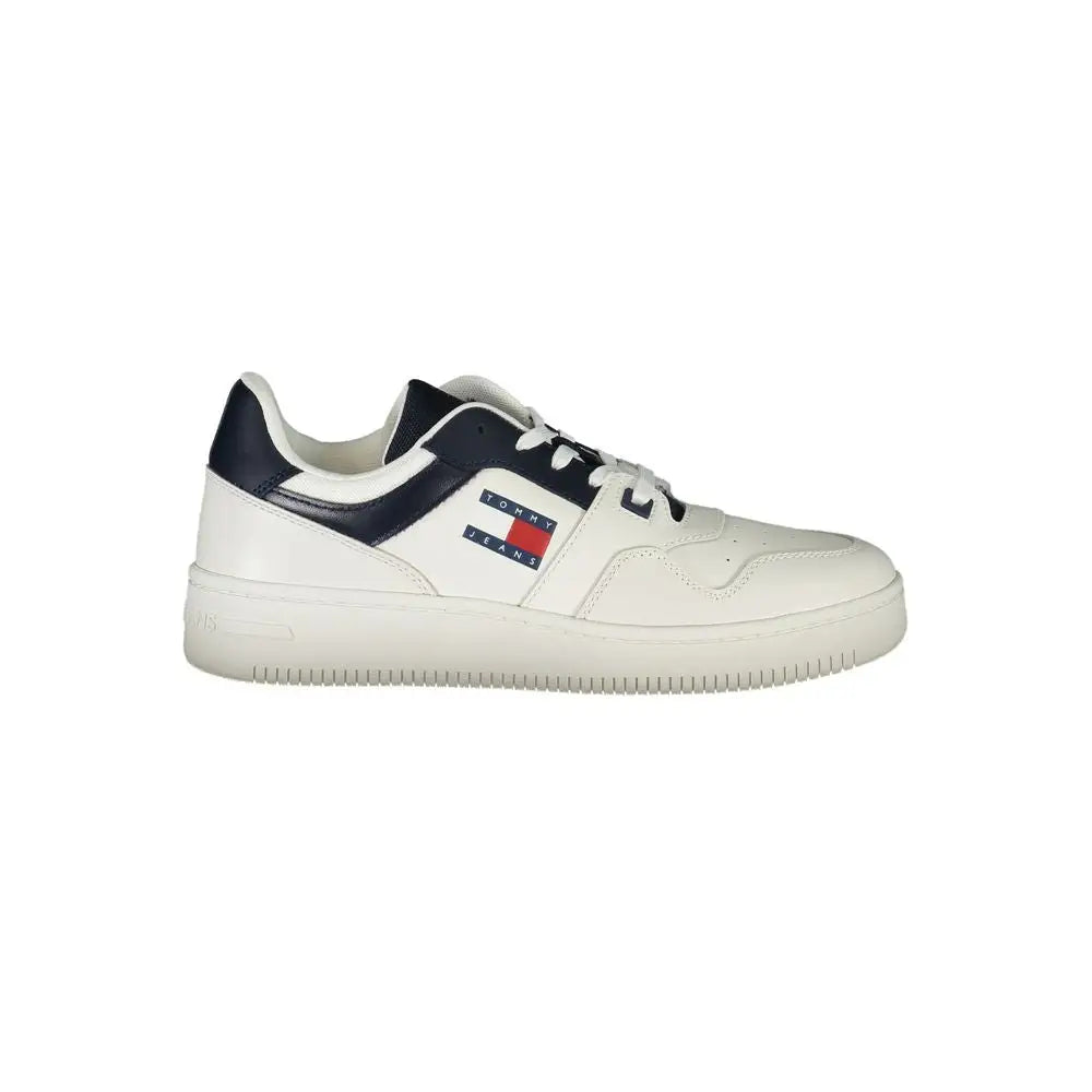 Tommy Hilfiger Blue Leather Men Sneakers - Sneakers