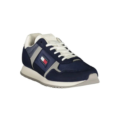 Tommy Hilfiger Blue Polyester Men Sneakers - Sneakers