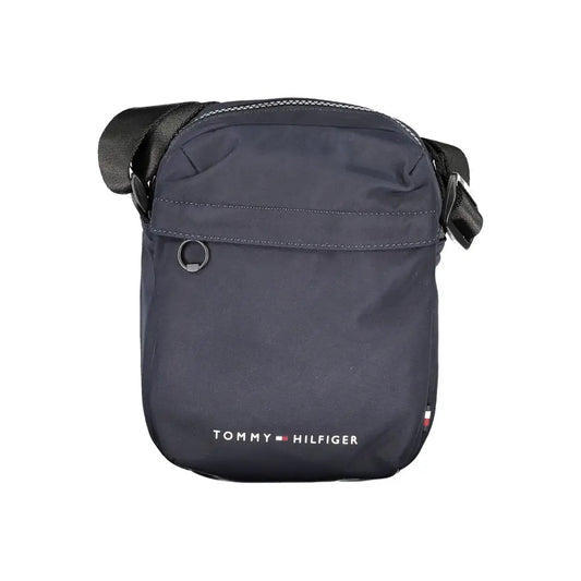 Tommy Hilfiger Blue Polyester Shoulder Bag - Skuldertasker