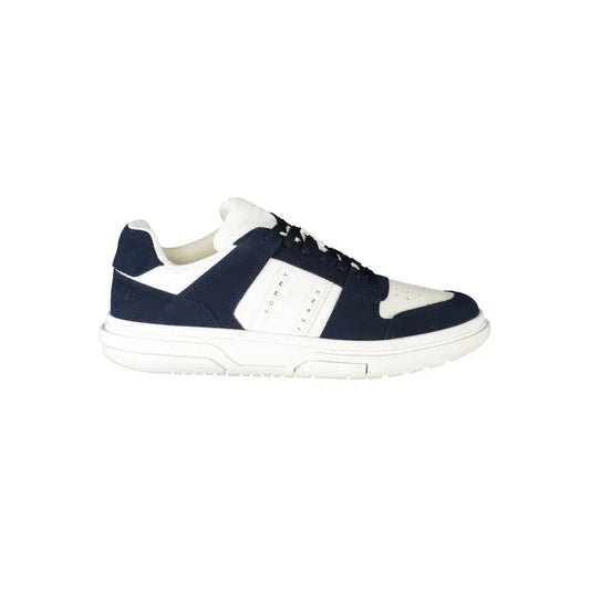 Tommy Hilfiger blå polyester sneakers i navy og hvid