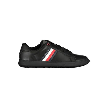 Tommy Hilfiger Chic Black Sneakers with Iconic Contrast Details - 40 - Sneakers