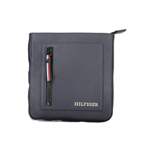 Tommy Hilfiger Chic Blue Shoulder Bag with Contrasting Details - Skuldertasker