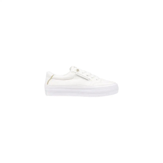 Tommy Hilfiger Cream Recycled Cotton Sneakers