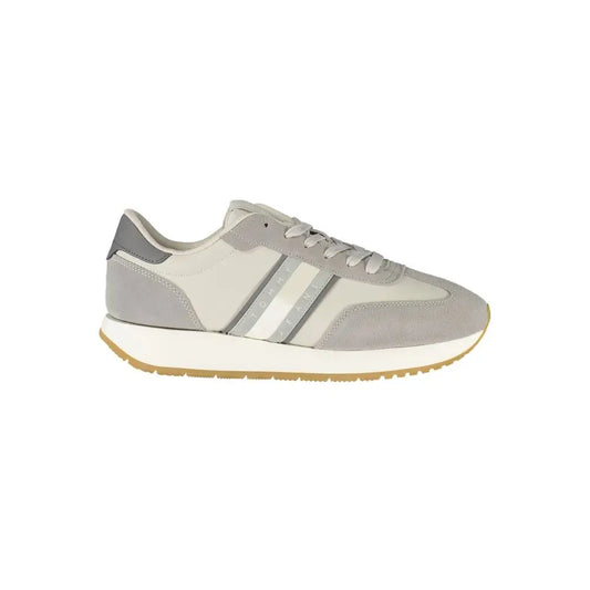Tommy Hilfiger Gray Leather Men Sneakers - Sneakers
