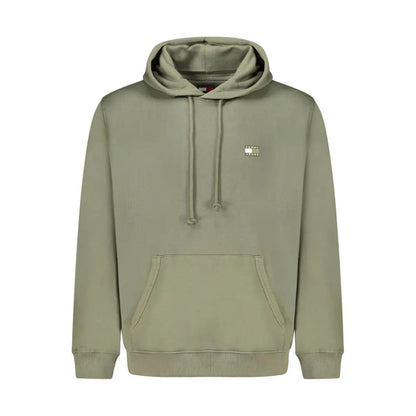 Tommy Hilfiger grøn bomuldssweater med logo og snører