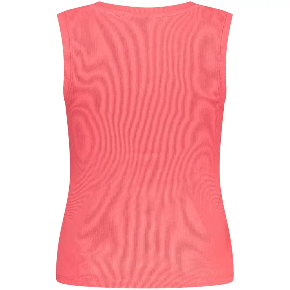 Tommy Hilfiger Pink Cotton Tank Top - T-shirts