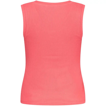 Tommy Hilfiger Pink Cotton Tank Top - T-shirts
