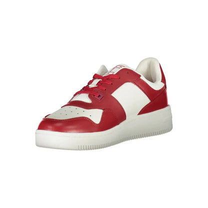 Tommy Hilfiger Pink Leather Men Sneakers - Sneakers