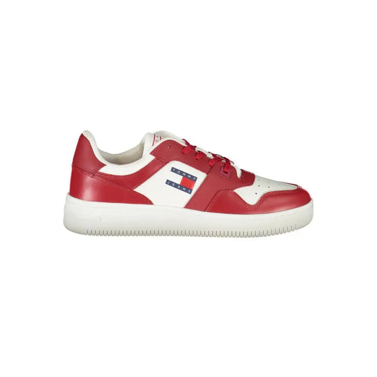 Tommy Hilfiger Pink Leather Men Sneakers - Sneakers