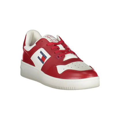 Tommy Hilfiger Pink Leather Men Sneakers - Sneakers