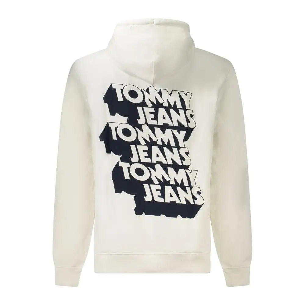 Tommy Hilfiger creme-hvid bomuldssweater med logo på ryggen