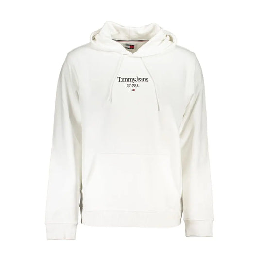 Tommy Hilfiger hvid bomuldssweater med flagemblem. 100% originale brands