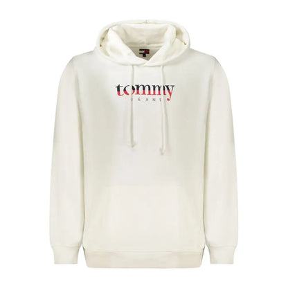 Tommy Hilfiger creme hoodie med rødt sort logo, 100% originale brands