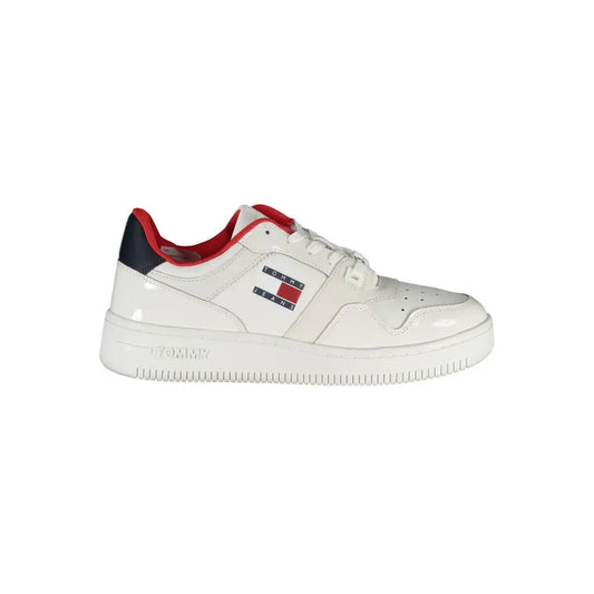Tommy Hilfiger White Leather Women Sneakers - Sneakers
