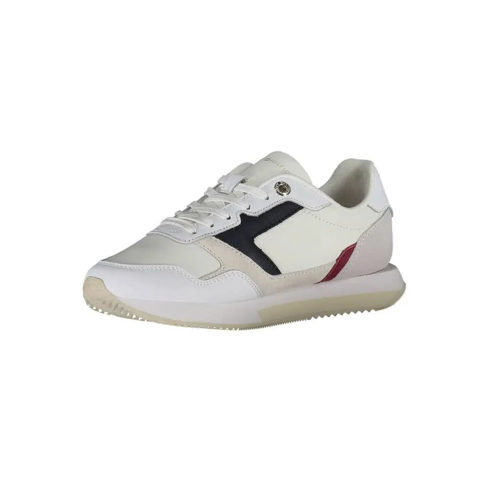 Tommy Hilfiger White Leather Women Sneakers - 41 - Sneakers
