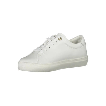 Tommy Hilfiger White Leather Women Sneakers - Sneakers