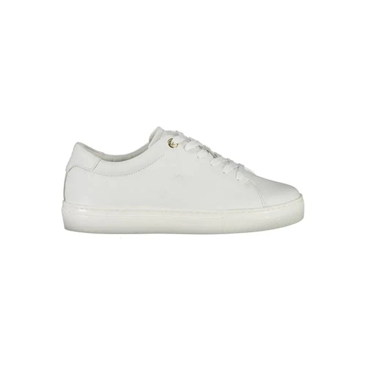 Tommy Hilfiger White Leather Women Sneakers - Sneakers