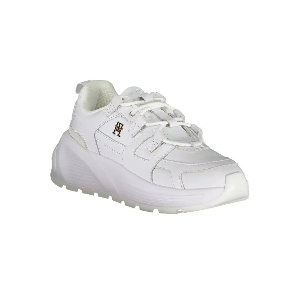 Tommy Hilfiger White Polyester Sneakers - Sneakers
