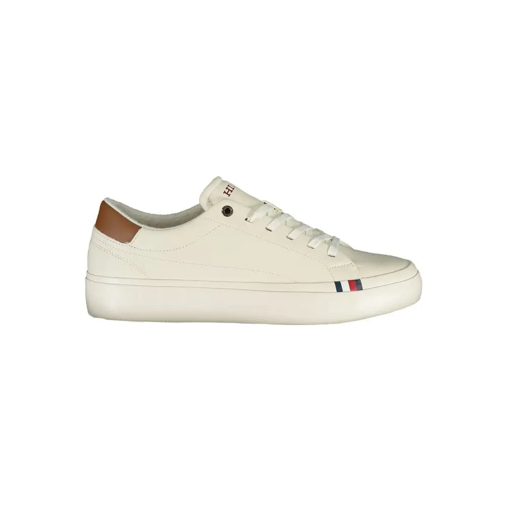 Tommy Hilfiger White Polyethylene Men Sneakers - EU46 - Sneakers