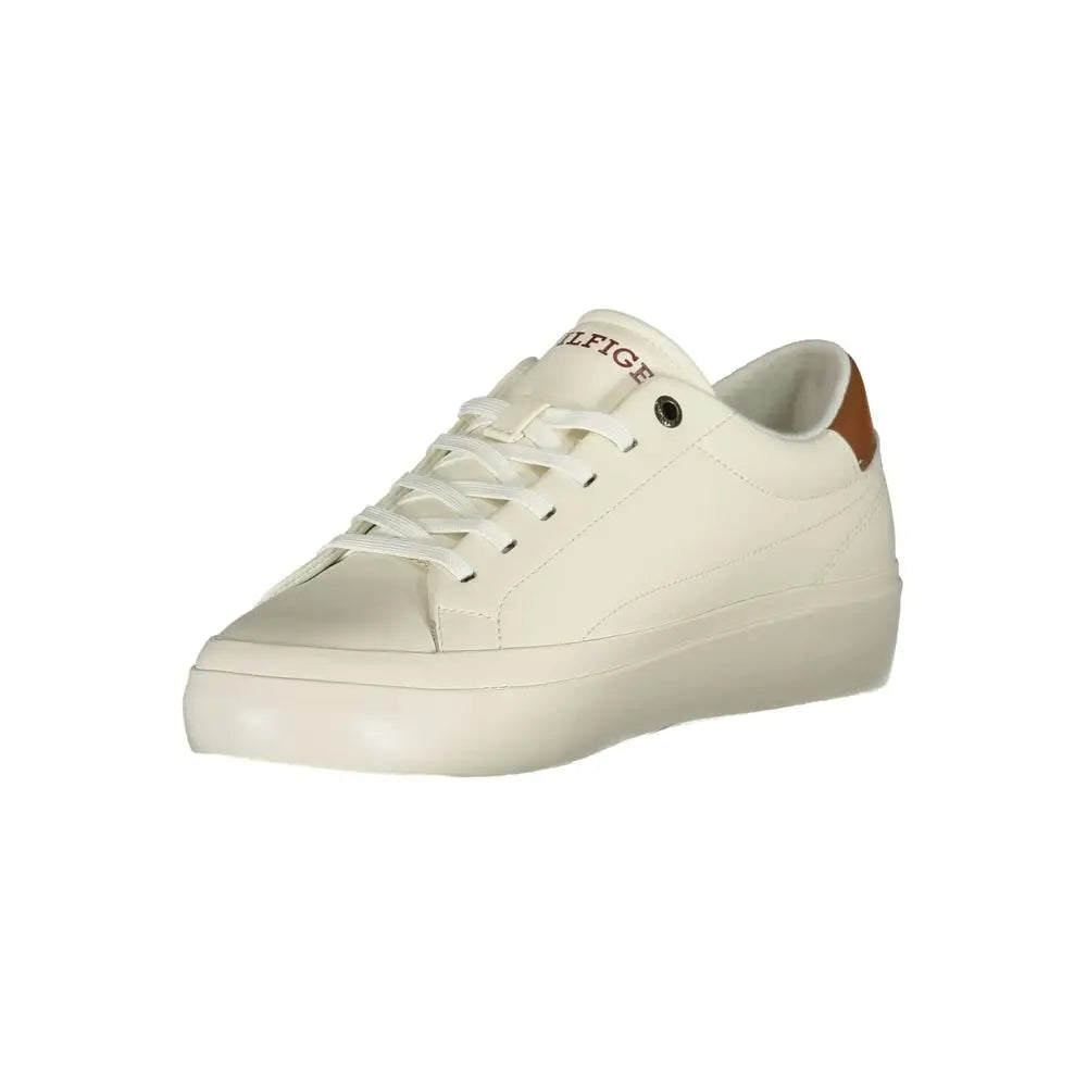 Tommy Hilfiger White Polyethylene Men Sneakers - EU46 - Sneakers
