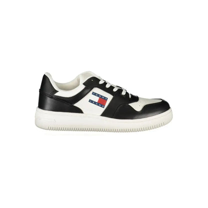 Tommy Hilfiger white polyethylene sneakers with classic flag logo