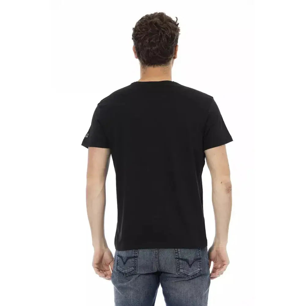 Trussardi Action Black Cotton Men T-Shirt