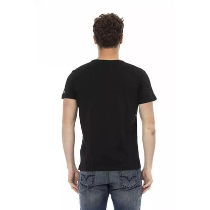 Trussardi Action Black Cotton Men T-Shirt