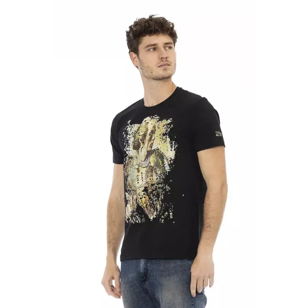 Trussardi Action Black Cotton Men's T-Shirt