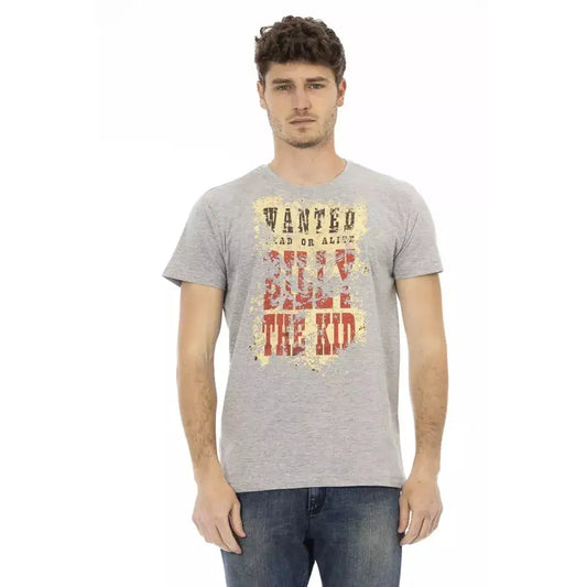 Trussardi Action Gray Cotton Men's T-Shirt