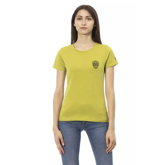 Trussardi Action Green Cotton Women T-Shirt
