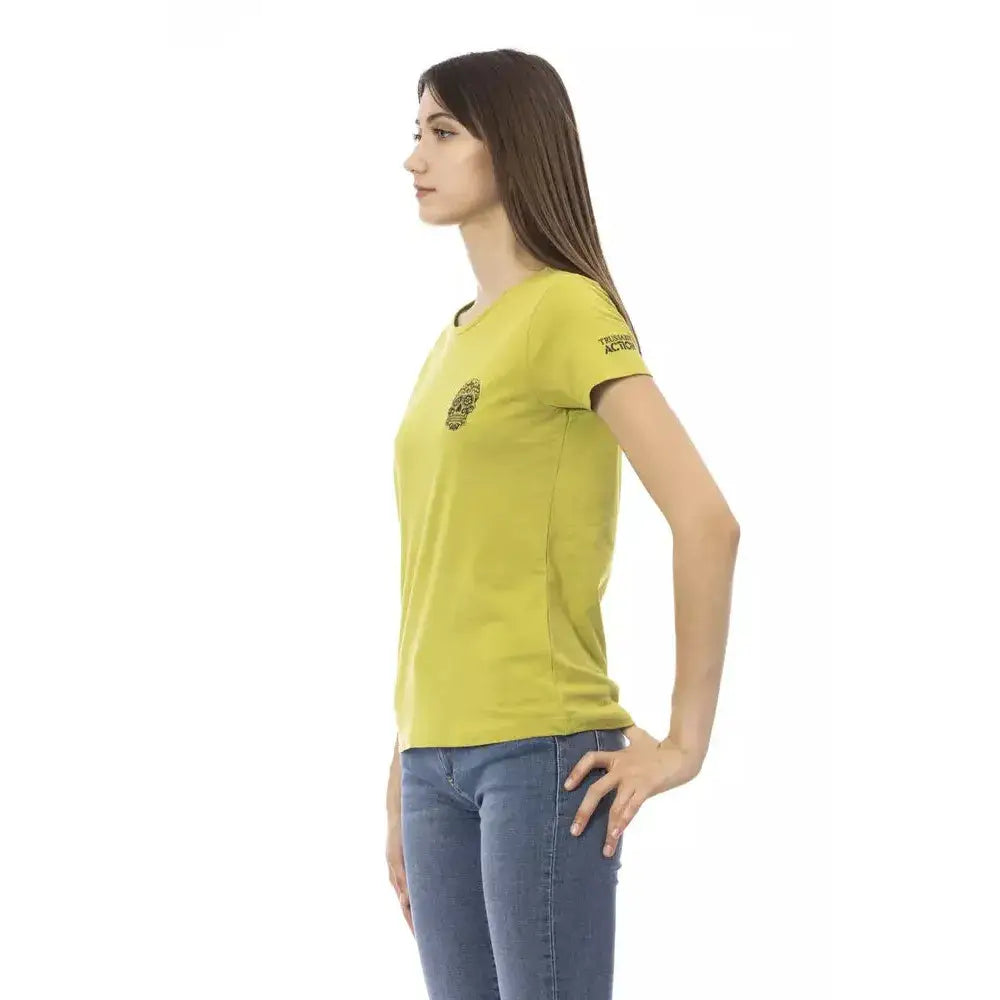 Trussardi Action Green Cotton Women T-Shirt