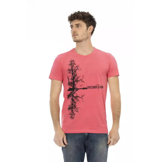 Trussardi Action Multicolor Cotton Men T-Shirt