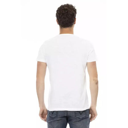 Trussardi Action White Cotton Men T-Shirt