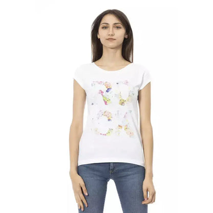 Trussardi Action White Cotton Women T-Shirt