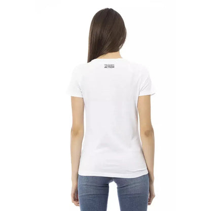 Trussardi Action White Cotton Women T-Shirt