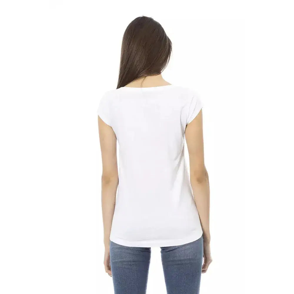 Trussardi Action White Cotton Women T-Shirt