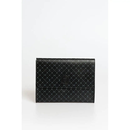 Trussardi Black Polyester Men Clutch