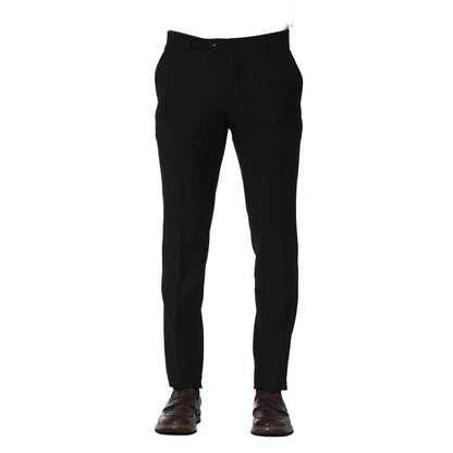 Trussardi Black Wool Men Trouser - Bukser
