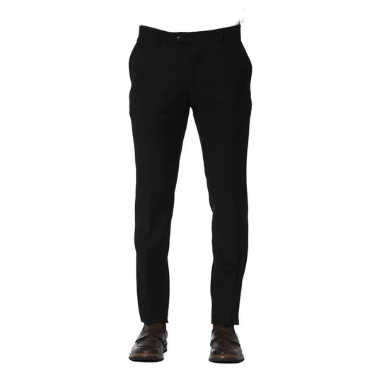Trussardi Black Wool Men Trouser - Bukser