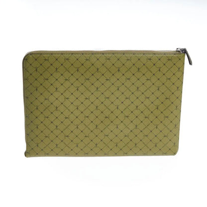 Trussardi Green Leather Men Clutch