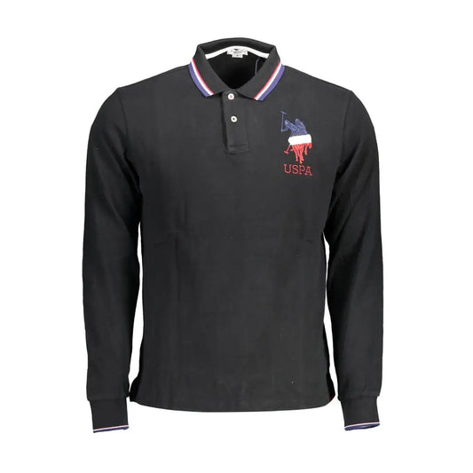 U.S. POLO ASSN. Black Cotton Men Polo Shirt - Polo Shirts