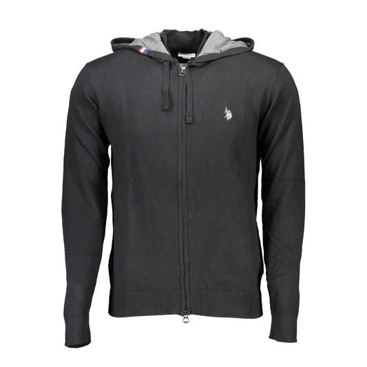 U.S. POLO ASSN. Black Cotton Mens Cardigan - Sweaters