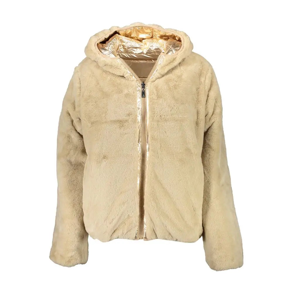 U.S. POLO ASSN. Gold Nylon Jackets & Coat - Jakke