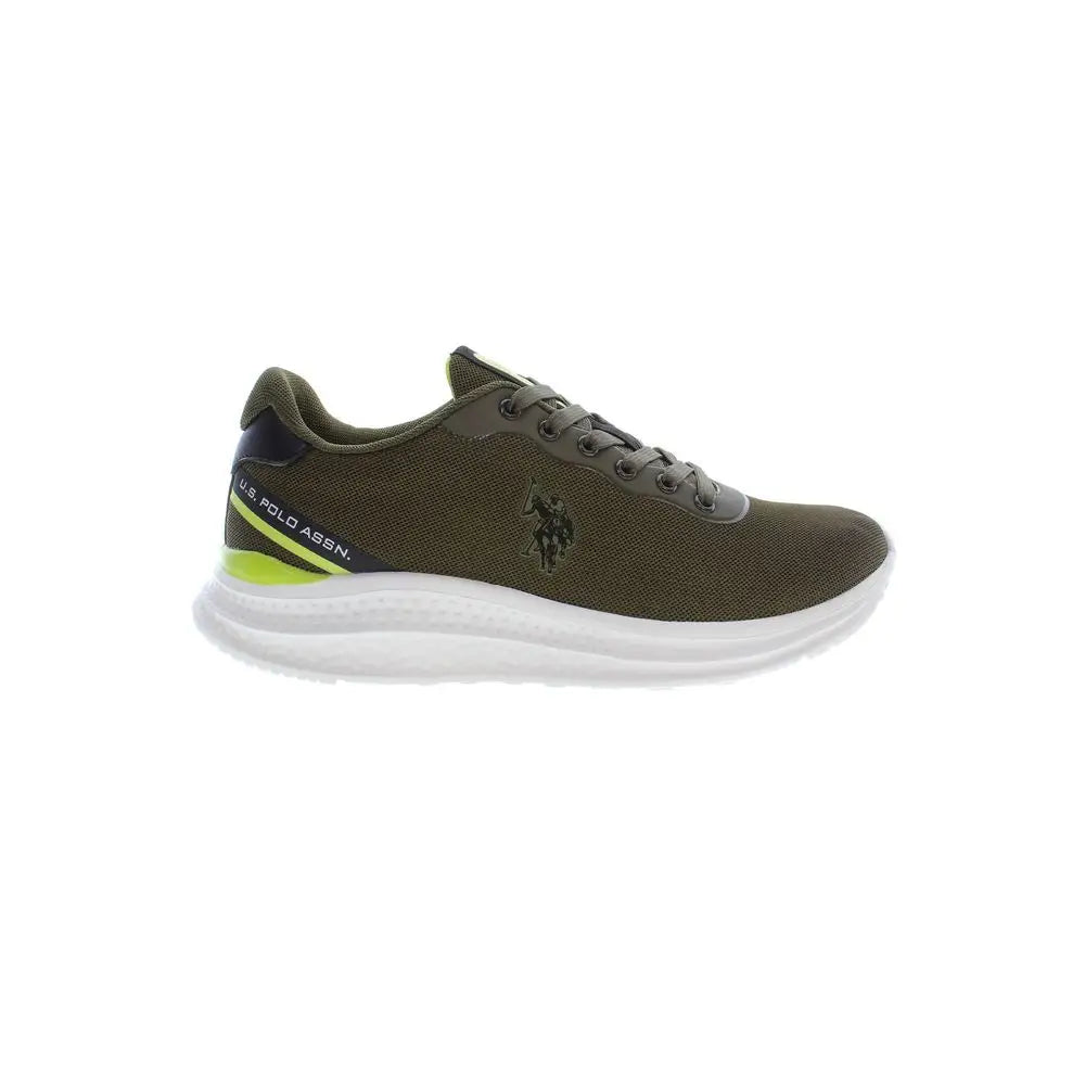 U.S. Polo Assn. grønne polyester herresneakers i olivgrøn