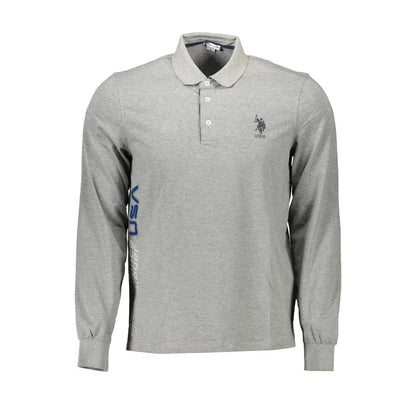 U.S. POLO ASSN. Grigio Cotton Men Polo Shirt - XXL - Polo Shirts