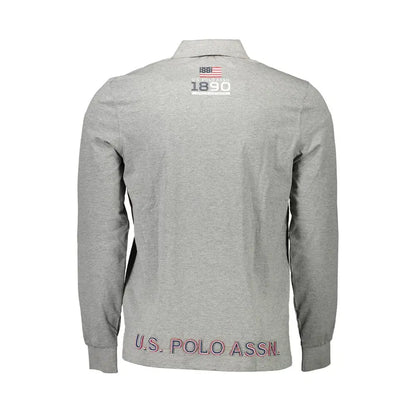 U.S. POLO ASSN. Grigio Cotton Men Polo Shirt - XXL - Polo Shirts