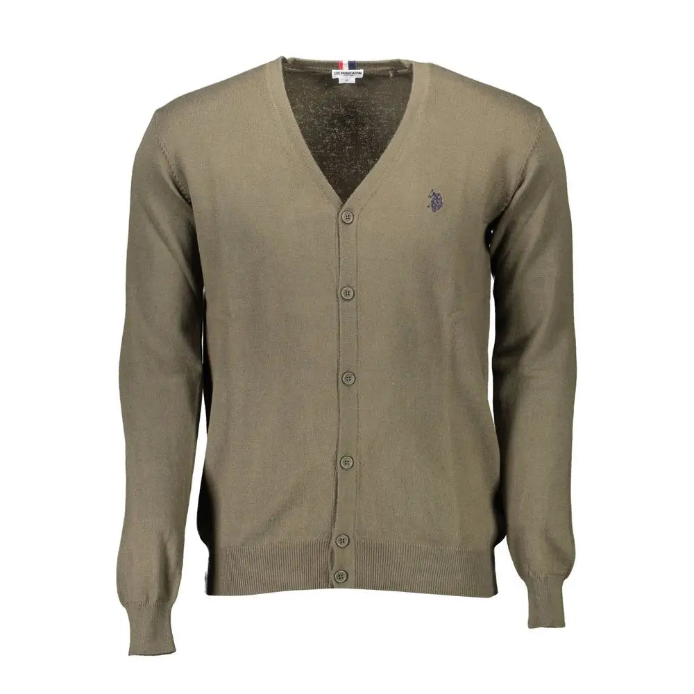 U.S. POLO ASSN. Verde Cotton Men Cardigan - XXL