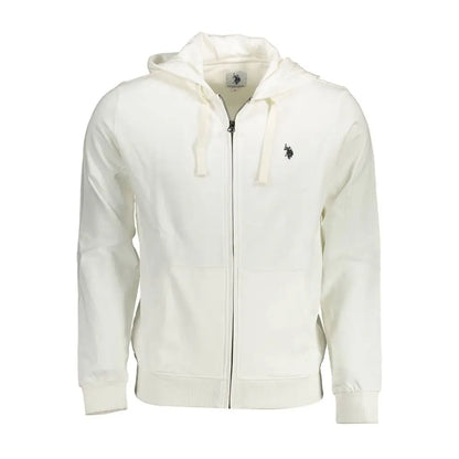 U.S. Polo Assn. hvid bomuld herresweater med cream-colored U.S