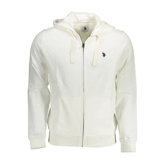 U.S. Polo Assn. hvid bomuld herresweater med cream-colored U.S