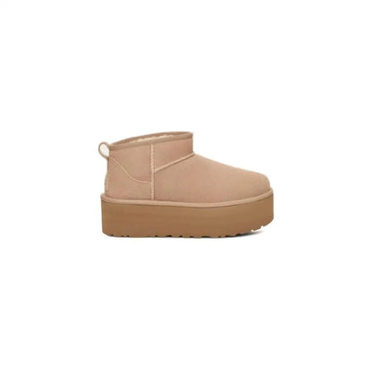 UGG Beige Suede Leather Ankle Boots - Ankelstøvler
